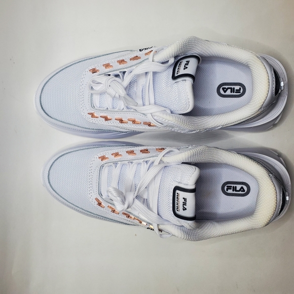 Fila Renno Pierced Sneakers - White - Women's Size 9.5 - NEW - Picture 6 of 11